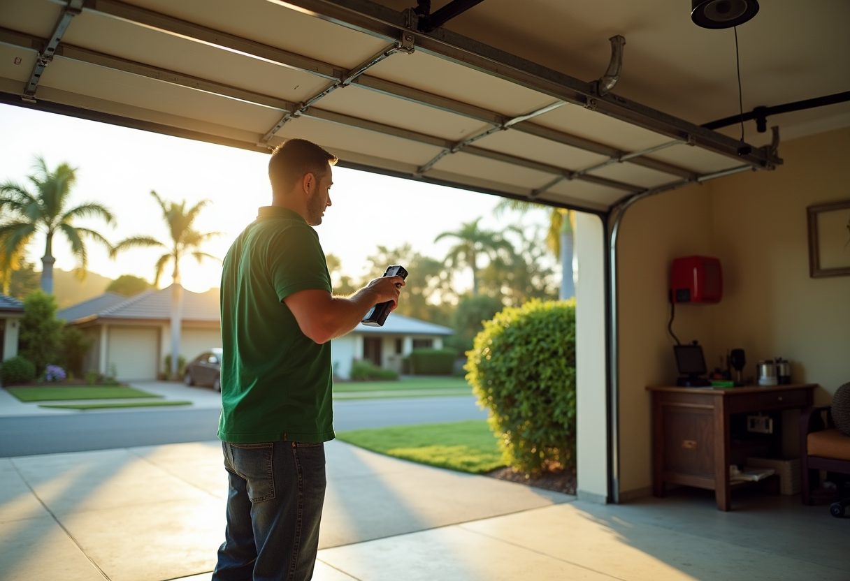Technician on site — Summit Garage Door Repair